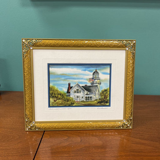"Two Lights Light" Watercolor Print by RM Anzelc (9/100)