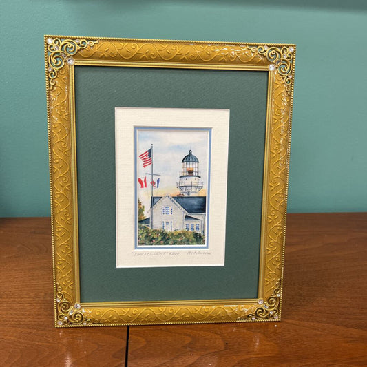 "Two Lts. Light" Watercolor Print by RM Anzelc (3/100)