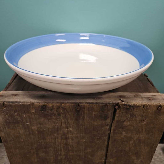 Blue and White Ceramic Pasta Serving Bowl Made in Italy
