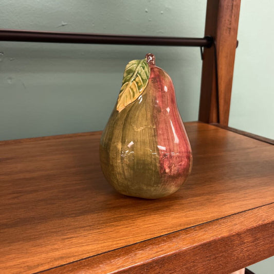 Vietri Made in Italy Glazed Ceramic Pear