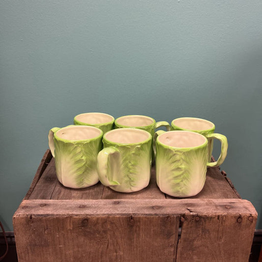 Otagiri Ceramic Cabbage Mug - Set of 6