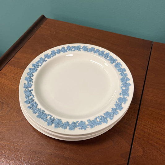 Wedgewood Embossed Queen's Ware China Salad Plate - Set of 4