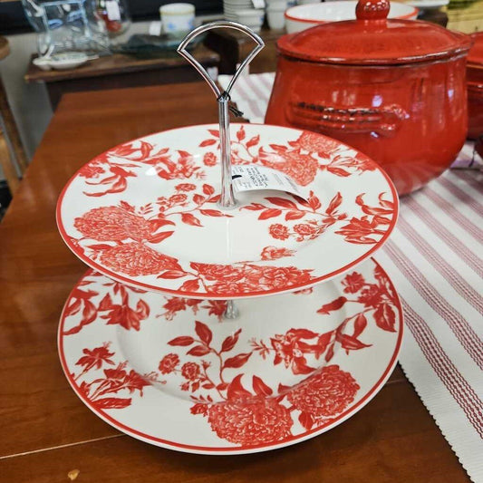 Martha Stewart Orleans Two-Tiered Serving Platter