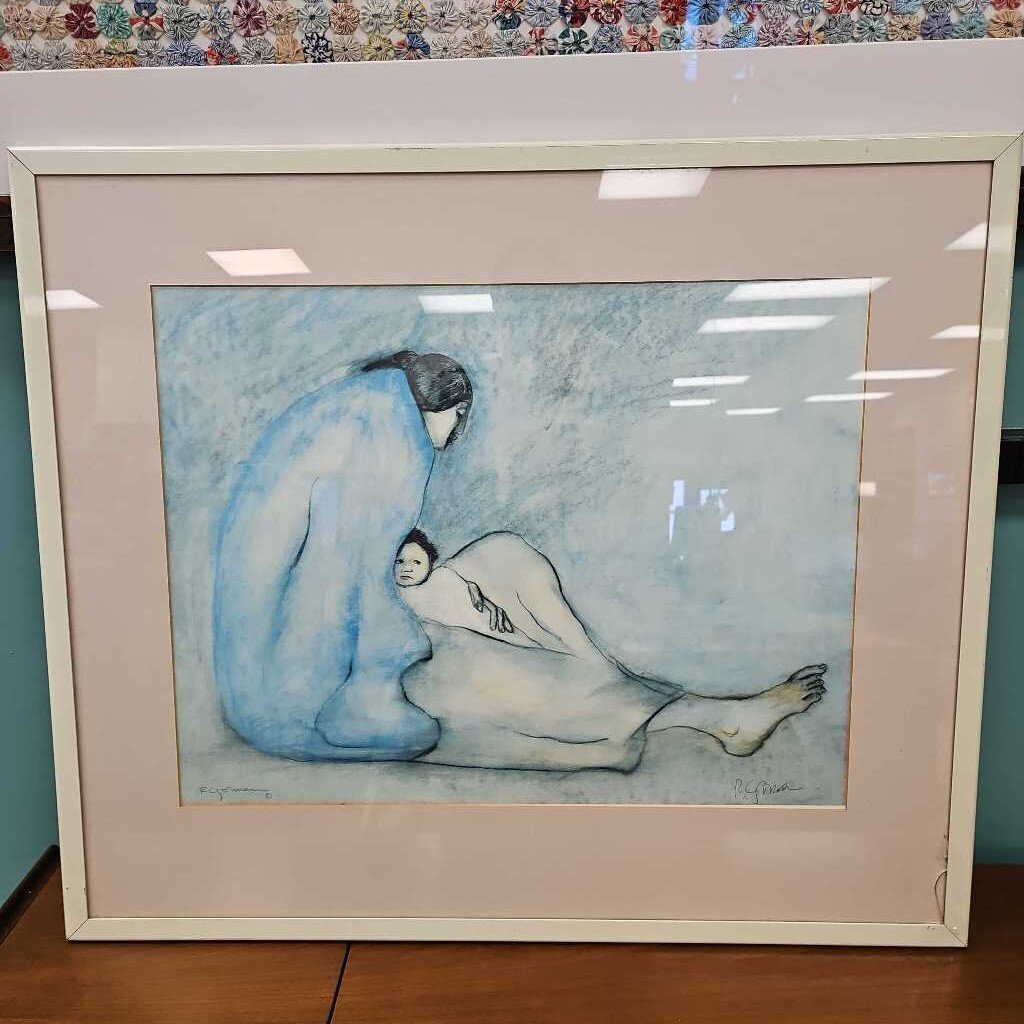 "Tazzie's Baby" Framed Print by RC Gorman
