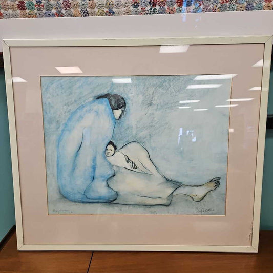 "Tazzie's Baby" Framed Print by RC Gorman