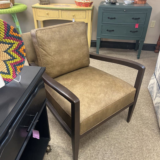 Ethan Allen Winslet Leather Lounge Chair - NEW (2 Available)