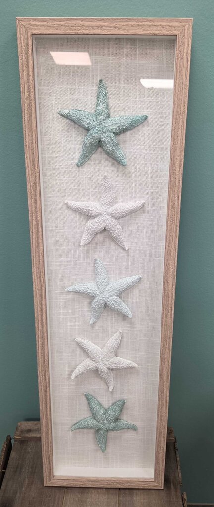 Framed 3D Starfish Wall Art