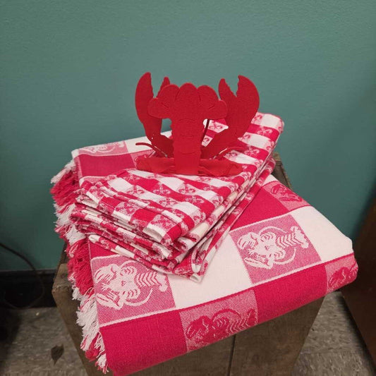 Lobster Table Linens & Napkin Holder