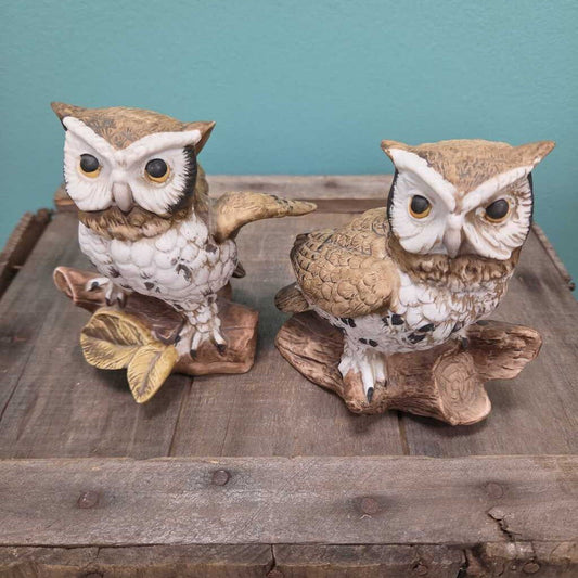 Homeco Ceramic Owl Figurines - Set of 2