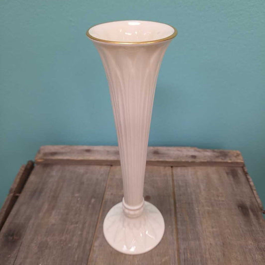 Vintage Lenox Ivory Fluted Tivoli Bud Vase