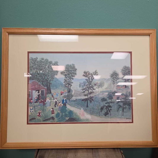 "Mary Had a Little Lamb" Print by Grandma Moses