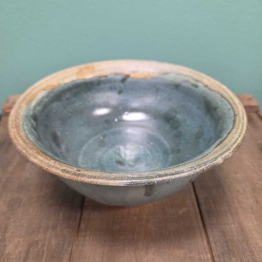 Studio Pottery Blue Glazed Decorative Bowl
