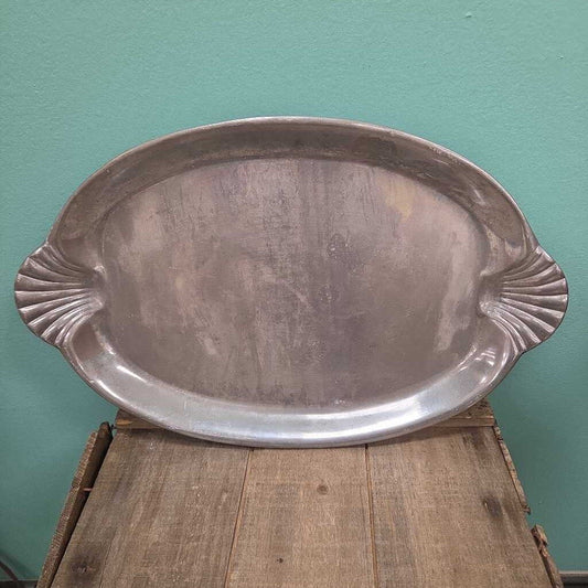 The Wilton Company Silver Scallop Shell Handle Platter