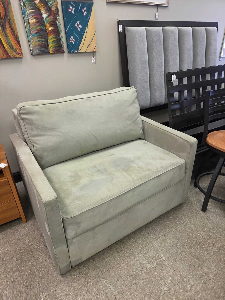 American Leather Clara Chair Comfort Sleeper in Toray Ultraseude