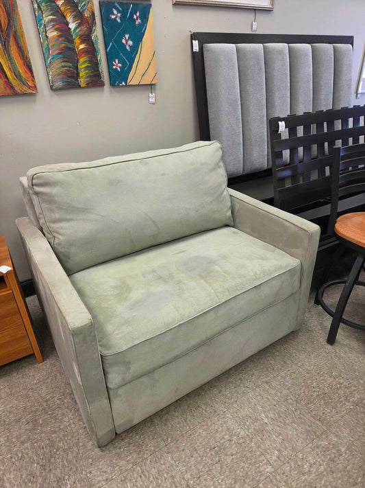 American Leather Clara Chair Comfort Sleeper in Toray Ultraseude