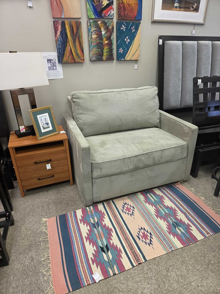 American Leather Clara Chair Comfort Sleeper in Toray Ultraseude