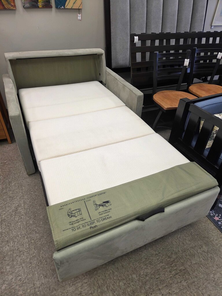 American Leather Clara Chair Comfort Sleeper in Toray Ultraseude