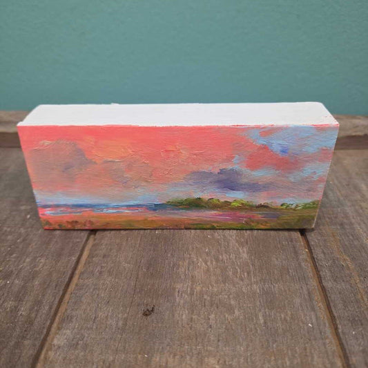 Oil on Wood "Sunset"