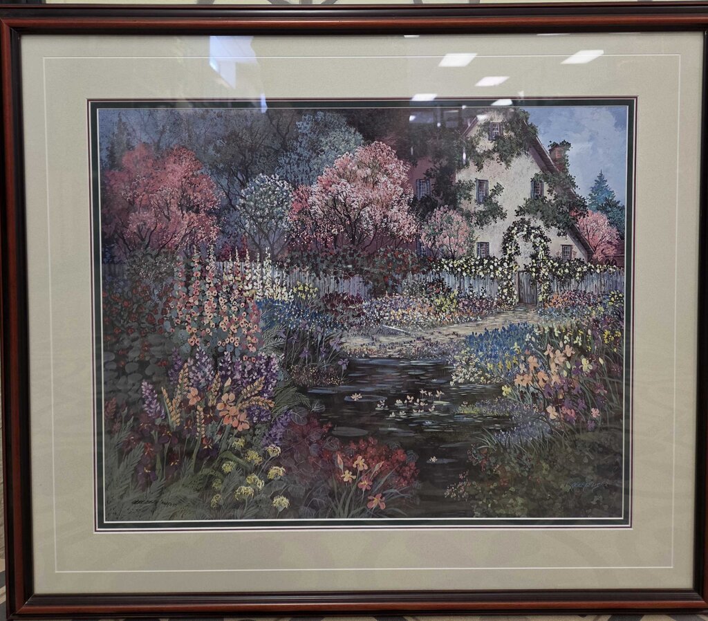 "Cottage in Bloom" by Gere Leeds Limited Edition Signed Print (460 of 950)