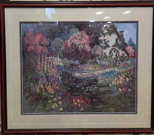 "Cottage in Bloom" by Gere Leeds Limited Edition Signed Print (460 of 950)