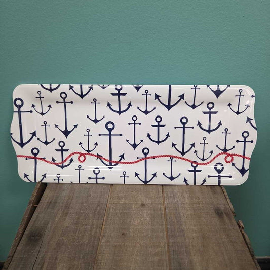 Mainstays Anchor Design Melamine Serving Tray
