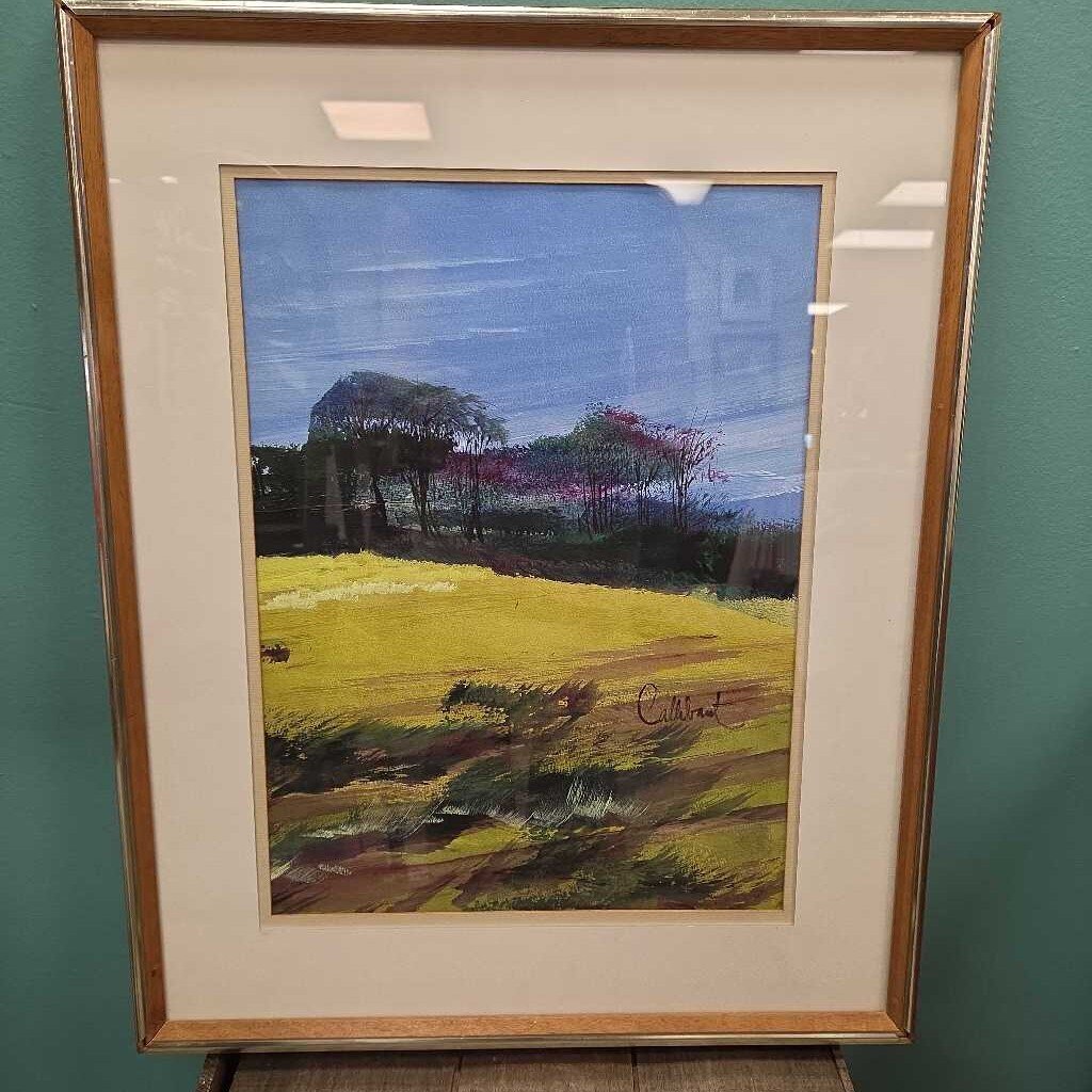 "Meadow" Original Acrylic on Paper by Callabout, Signed