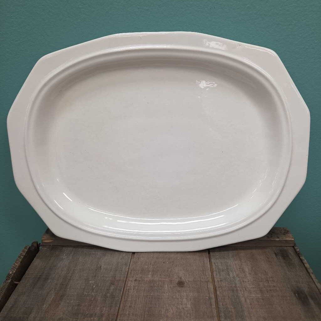 Vintage Pfalzgraff Heritage White Oval Serving Platter