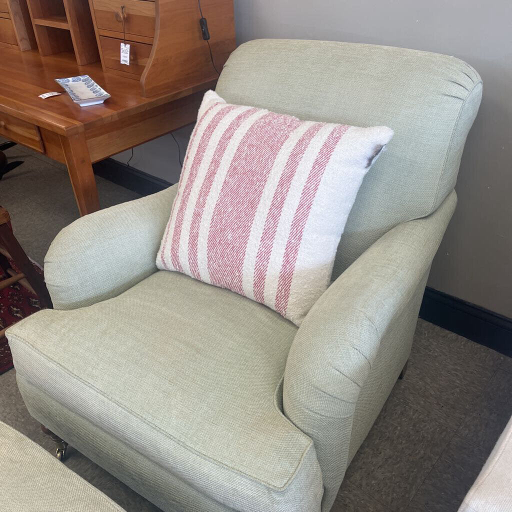 O. Henry House, Custom Upholstered Armchair, Down Cushions