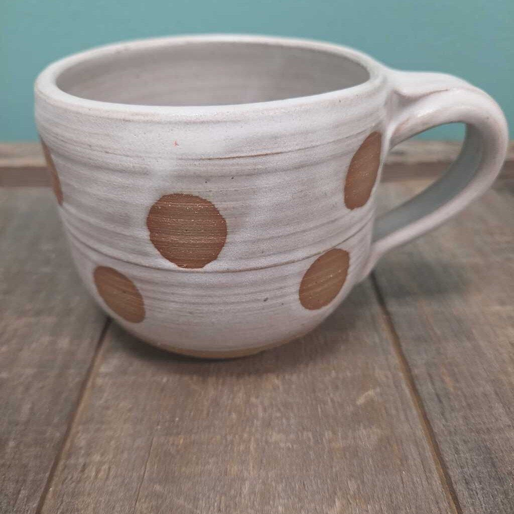 Ceramic Polka Dotted Mug