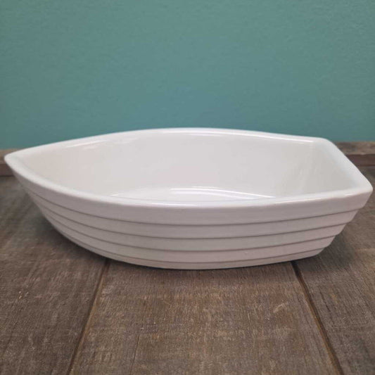 Porcelain Boat Shaped Gratin Dish - Set of 8