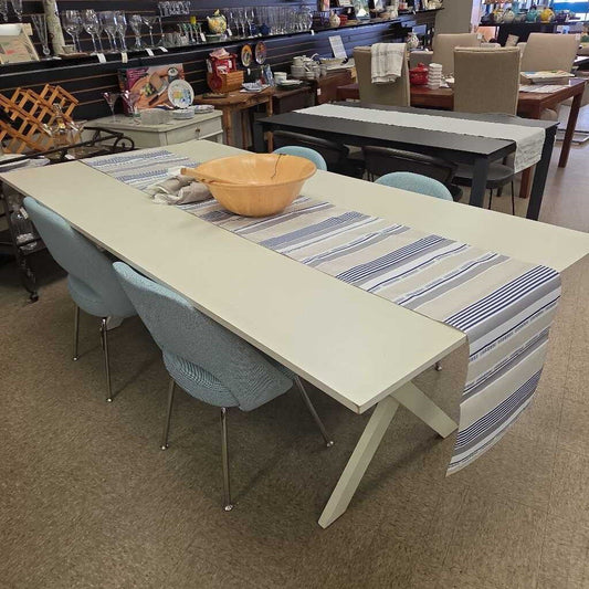 Maine Cottage White Cross Leg Dining Table