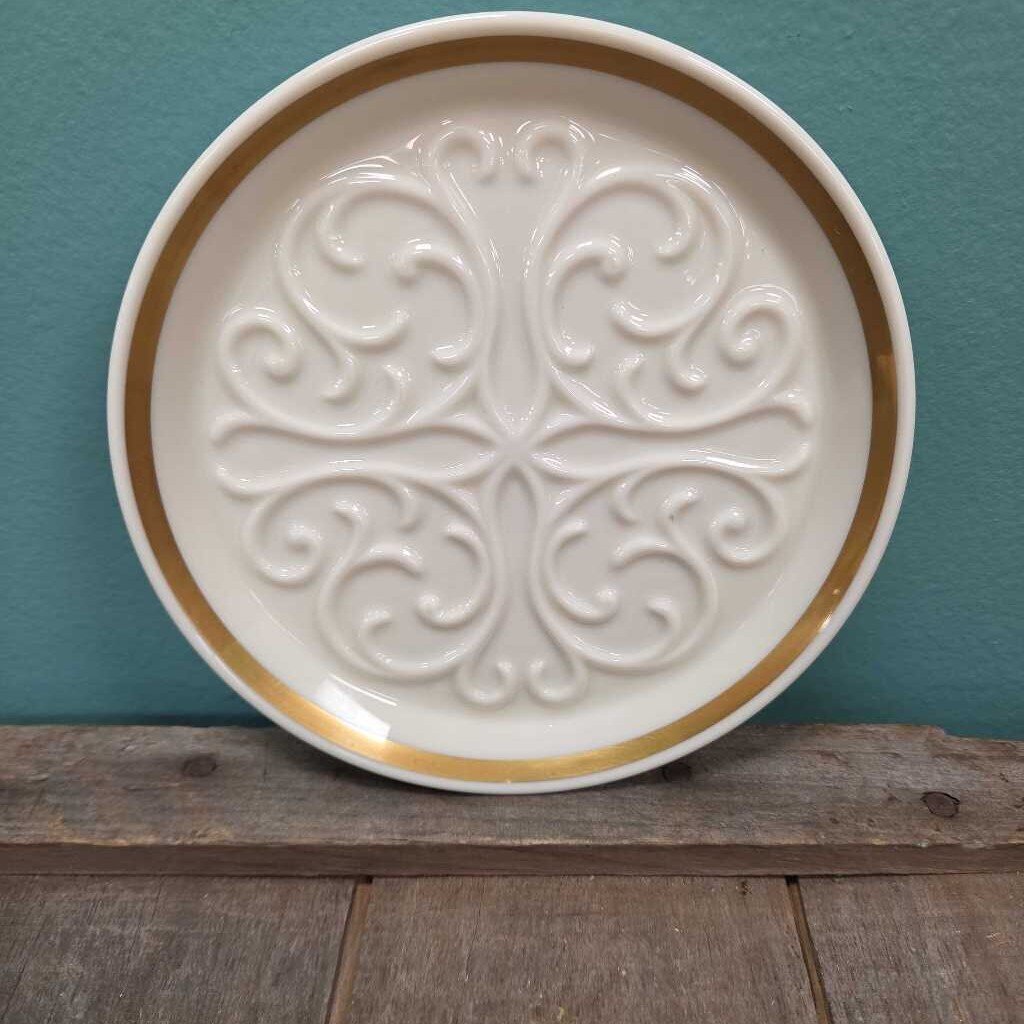 Vintage Lenox Seville China Wine Coaster with Gold Trim