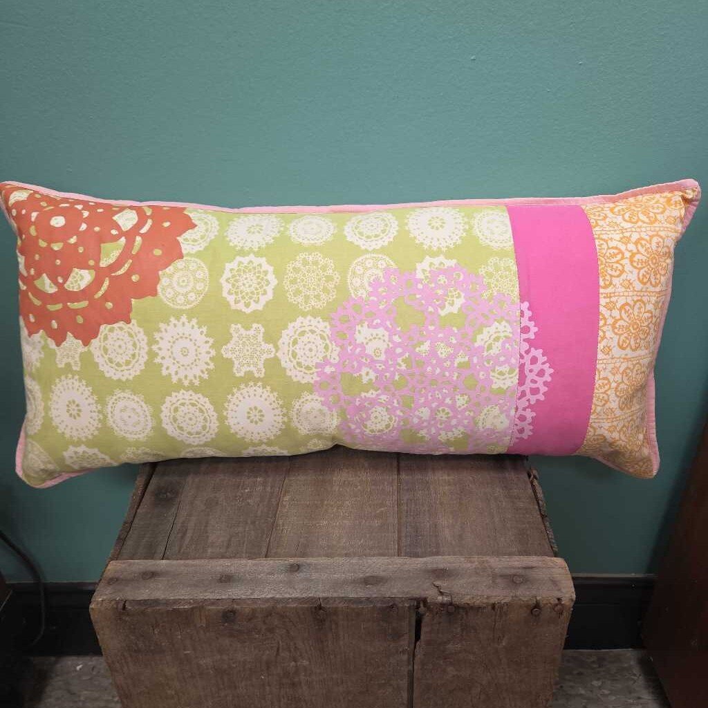 The Land of Nod Mandala Pattern Accent Pillow with Down Fill