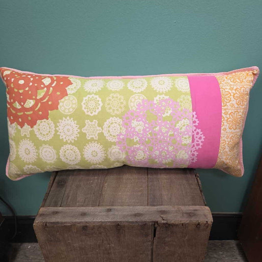 The Land of Nod Mandala Pattern Accent Pillow with Down Fill