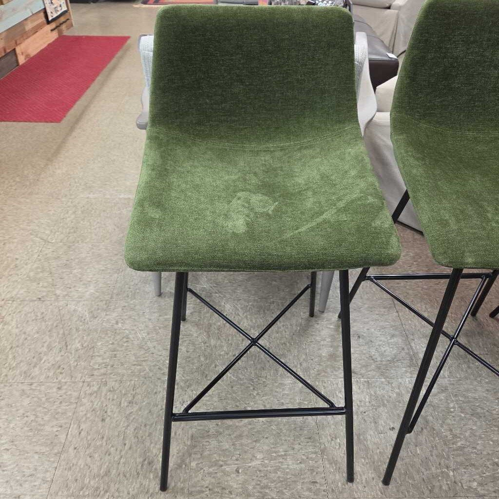 Poly & Bark Paxton 24" Velvet Counter Stool (3 Available)
