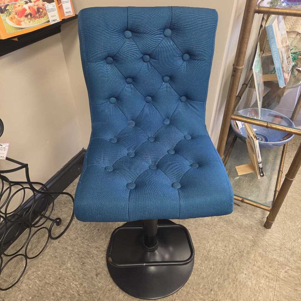 Tufted Fabric Adjustable Bar Stool