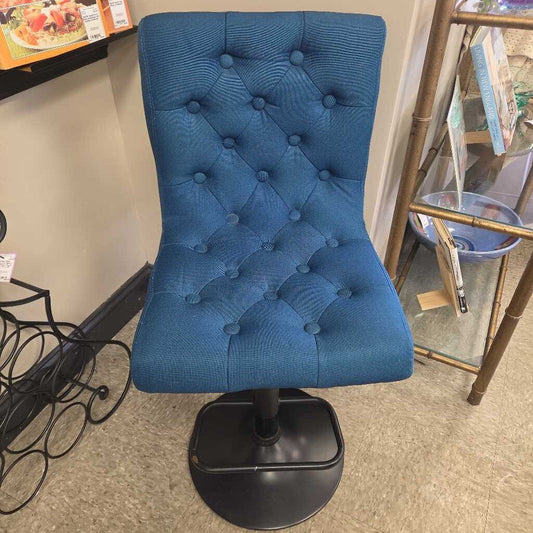 Tufted Fabric Adjustable Bar Stool