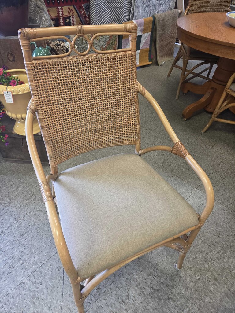 Rattan Dining Chair by A.J. Johnson & Sons Furniture
