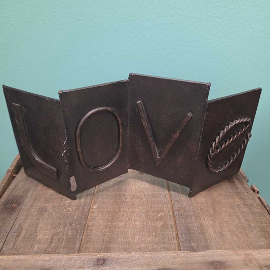 Rustic Metal "LOVE" Decor