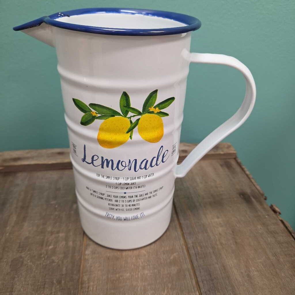Metal Lemonade Pitcher