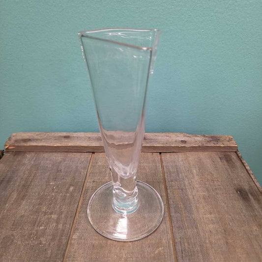 Simon Pearce 7" Triangular Vase
