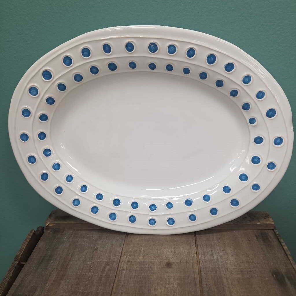 Medici Colorati Blue Medium Oval Platter