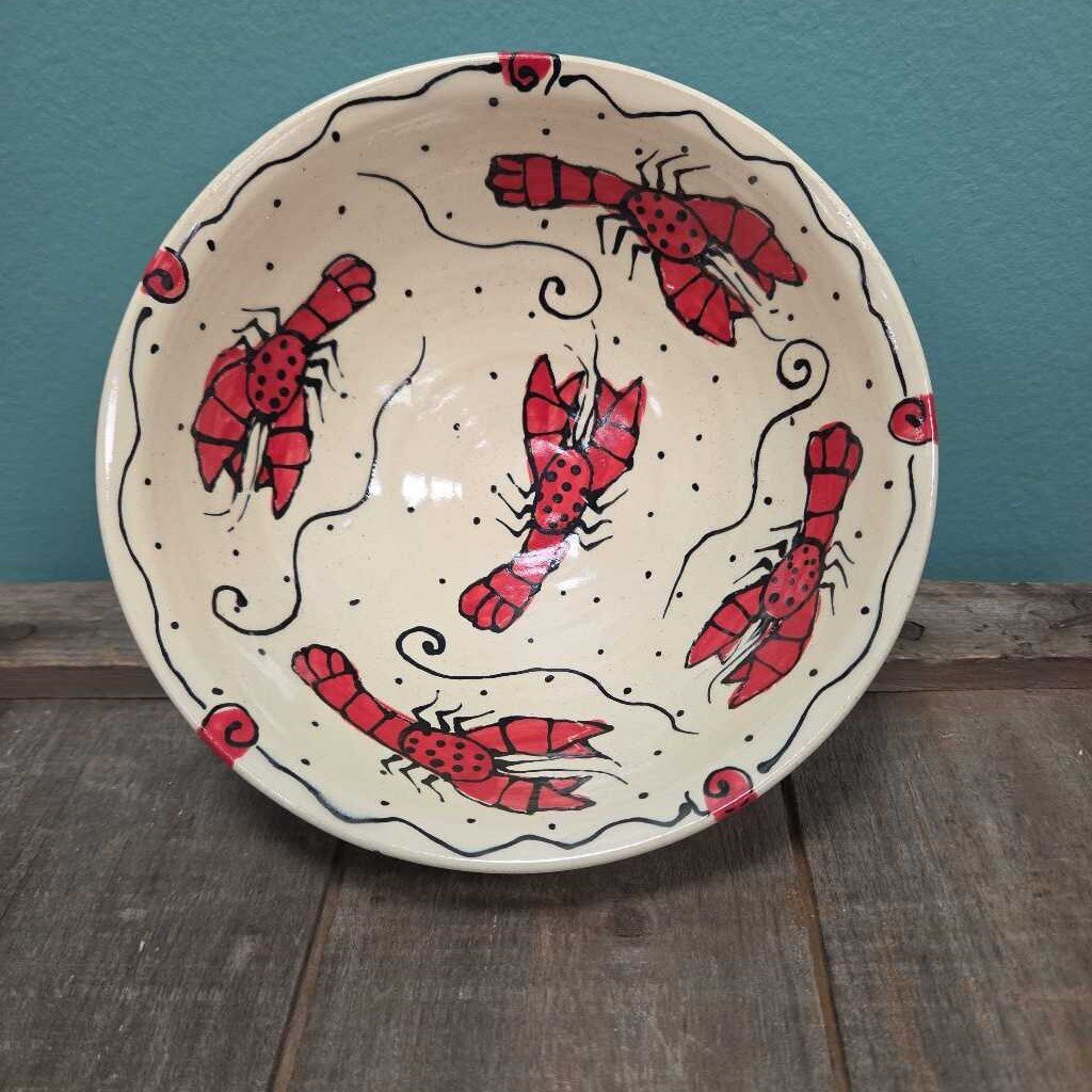 Maple Lane Pottery Lobster Cereal Bowl