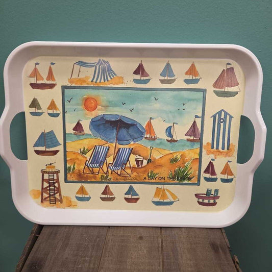 "A Day at the Beach" Melamine Serving Tray