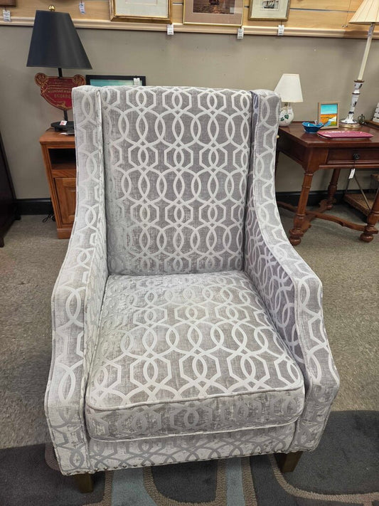 Jofran Quinn Chair in Dove Gray with Nailhead Trim