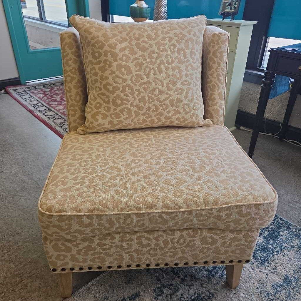 Kayleigh Cheetah Print Armless Chair