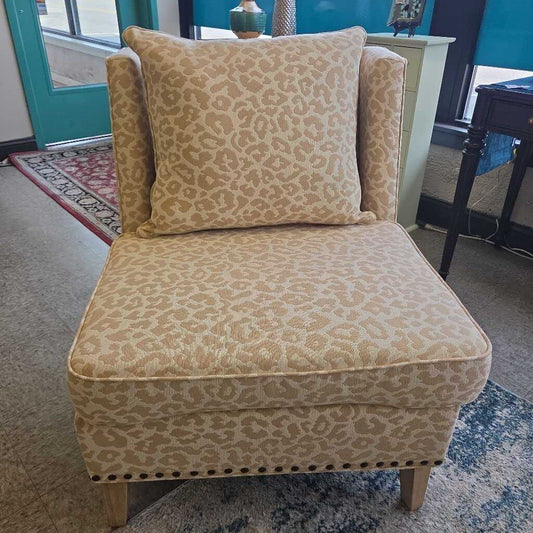 Kayleigh Cheetah Print Armless Chair