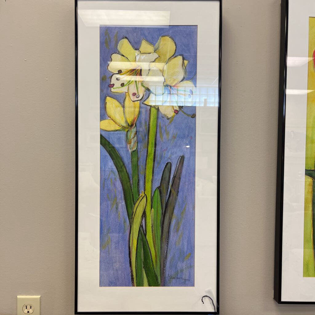 "Jaune" Original Singed Watercolor/Acrylic on Fabriano Paperby Marilyn Blinkhorn