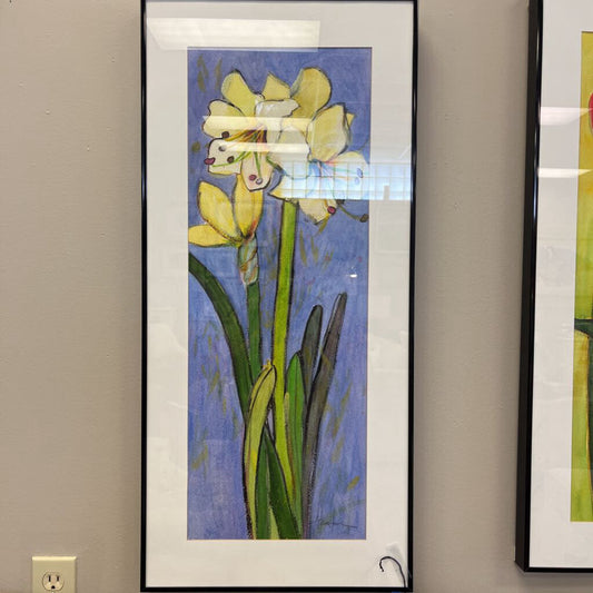 "Jaune" Original Singed Watercolor/Acrylic on Fabriano Paperby Marilyn Blinkhorn