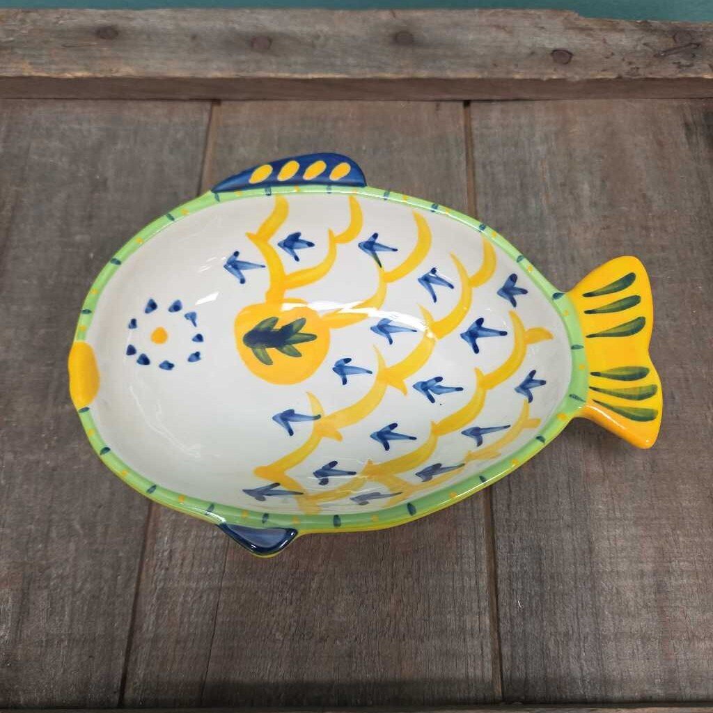 Anthropologie Tortua Ceramic Fish Trinket Dish